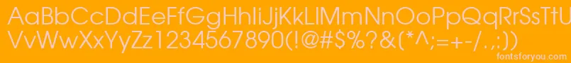 TexGyreAdventorRegular Font – Pink Fonts on Orange Background