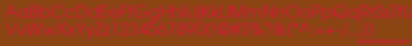TexGyreAdventorRegular Font – Red Fonts on Brown Background