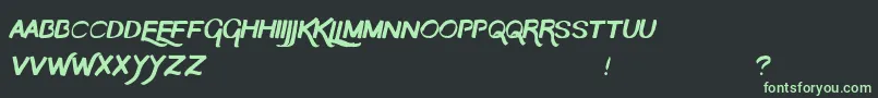 TheMoon Font – Green Fonts on Black Background