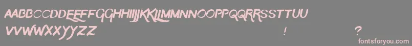 TheMoon Font – Pink Fonts on Gray Background