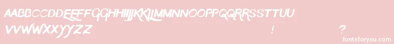 TheMoon Font – White Fonts on Pink Background