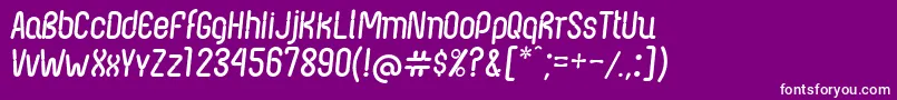 NexusFpsItalic Font – White Fonts on Purple Background