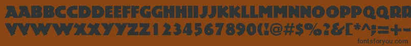 Rockstone Font – Black Fonts on Brown Background