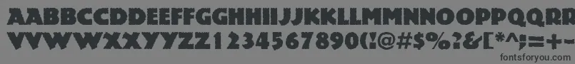 Шрифт Rockstone – чёрные шрифты на сером фоне