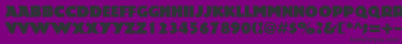 Шрифт Rockstone – чёрные шрифты на фиолетовом фоне