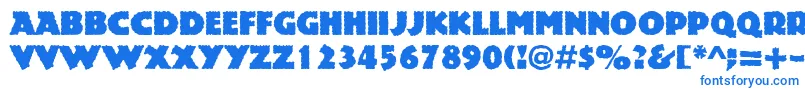 Rockstone Font – Blue Fonts on White Background