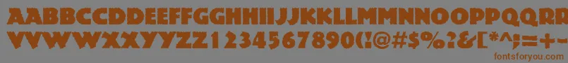 Шрифт Rockstone – коричневые шрифты на сером фоне