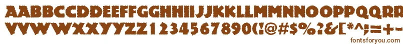 Шрифт Rockstone – коричневые шрифты