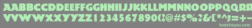 Шрифт Rockstone – зелёные шрифты на сером фоне