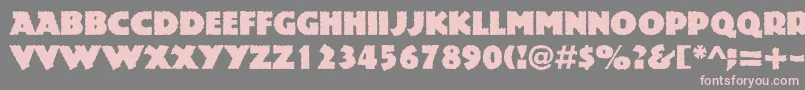Rockstone-fontti – vaaleanpunaiset fontit harmaalla taustalla