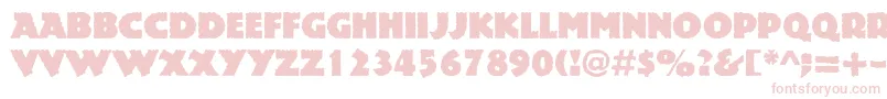 Шрифт Rockstone – розовые шрифты на белом фоне