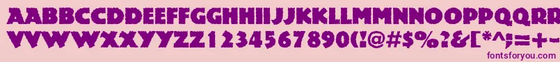 Шрифт Rockstone – фиолетовые шрифты на розовом фоне