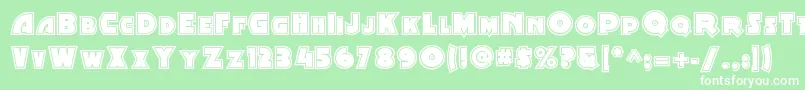 Minstrelpostertwonf Font – White Fonts on Green Background