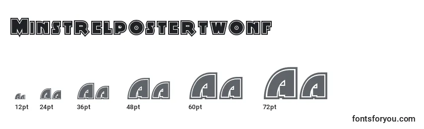 Размеры шрифта Minstrelpostertwonf