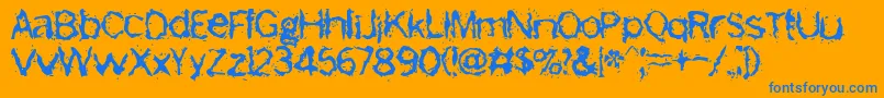 More about Freemason Font Freemason Font – Blue Fonts on Orange Background