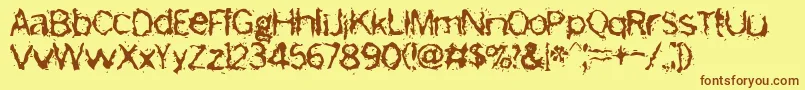 More about Freemason Font Freemason Font – Brown Fonts on Yellow Background