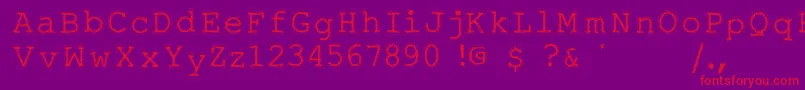 Skontt Font – Red Fonts on Purple Background