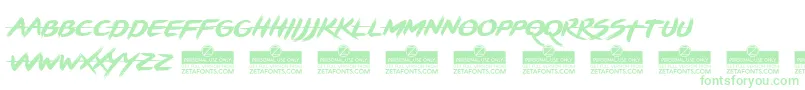 BrushstrikeTrial Font – Green Fonts on White Background