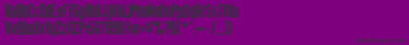 Trusto-Schriftart – Schwarze Schriften auf violettem Hintergrund