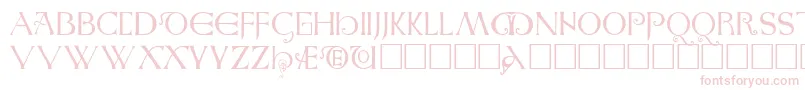 Saxon Font – Pink Fonts on White Background