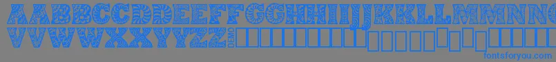 DigidonDemo Font – Blue Fonts on Gray Background