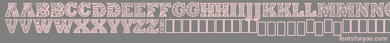 Шрифт DigidonDemo – розовые шрифты на сером фоне
