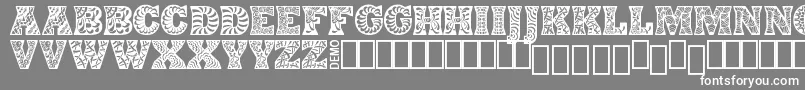 フォントDigidonDemo – 灰色の背景に白い文字