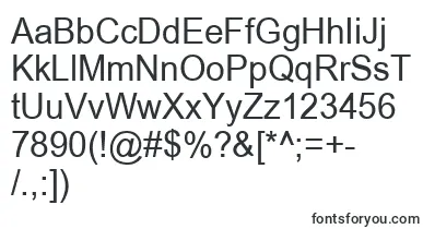 ArialCyr95n font – humanistic Fonts