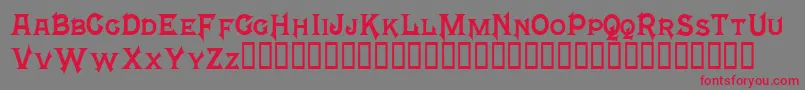 Mephisto Font – Red Fonts on Gray Background