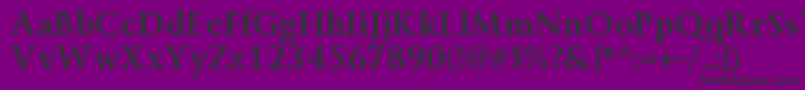 ByingtonrgBold Font – Black Fonts on Purple Background