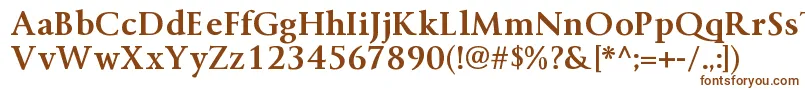 Шрифт ByingtonrgBold – коричневые шрифты