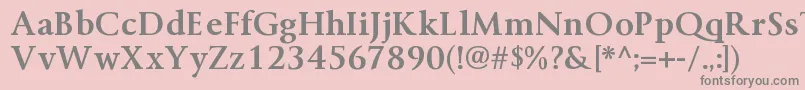ByingtonrgBold Font – Gray Fonts on Pink Background