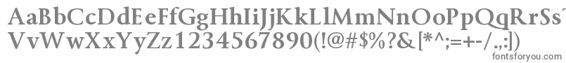 Шрифт ByingtonrgBold – серые шрифты на белом фоне