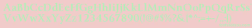 ByingtonrgBold Font – Green Fonts on Pink Background