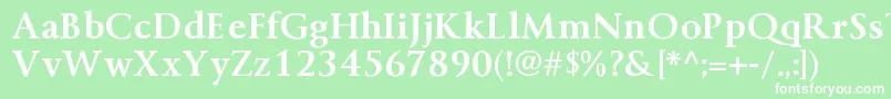 ByingtonrgBold Font – White Fonts on Green Background