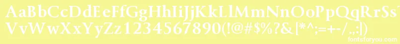 ByingtonrgBold Font – White Fonts on Yellow Background