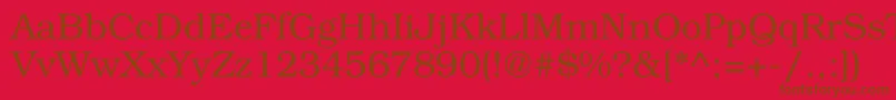 Lisätietoja Bookman-fontista Bookman-fontti – ruskeat fontit punaisella taustalla