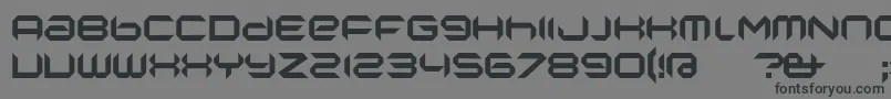 Шрифт NanoLow – чёрные шрифты на сером фоне