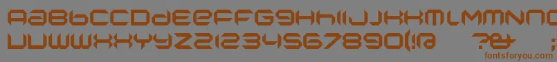 NanoLow Font – Brown Fonts on Gray Background