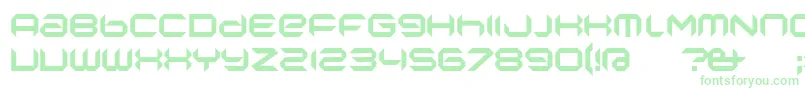 NanoLow Font – Green Fonts on White Background