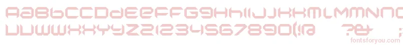 NanoLow Font – Pink Fonts on White Background