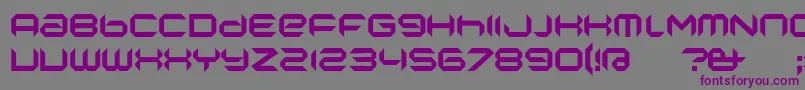 Шрифт NanoLow – фиолетовые шрифты на сером фоне