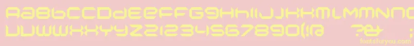 NanoLow Font – Yellow Fonts on Pink Background