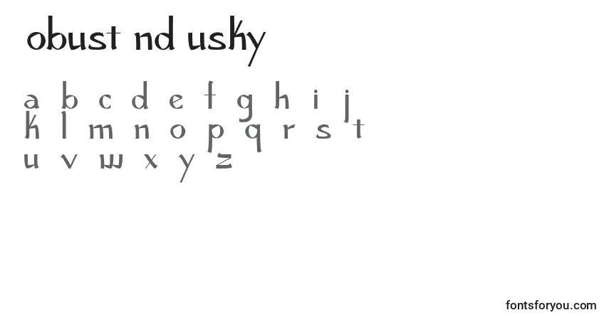 RobustAndHuskyフォント–アルファベット、数字、特殊文字