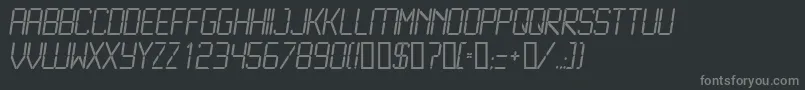 LcdLight Font – Gray Fonts on Black Background