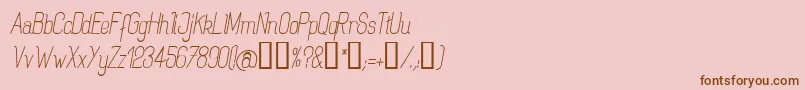 Rogai Font – Brown Fonts on Pink Background