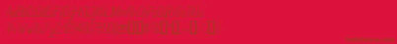 Rogai Font – Brown Fonts on Red Background