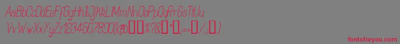 Rogai Font – Red Fonts on Gray Background