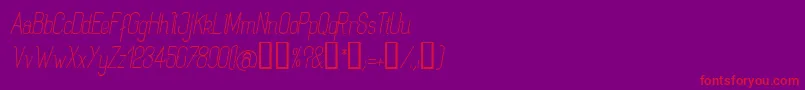 Rogai Font – Red Fonts on Purple Background