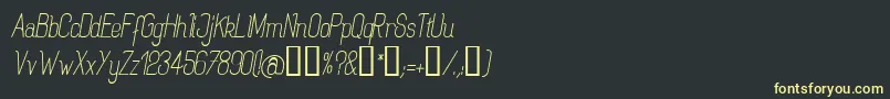 Rogai Font – Yellow Fonts on Black Background
